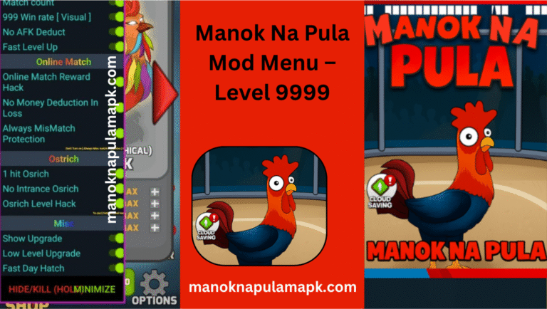 Manok Na Pula Mod Menu – Level 9999
